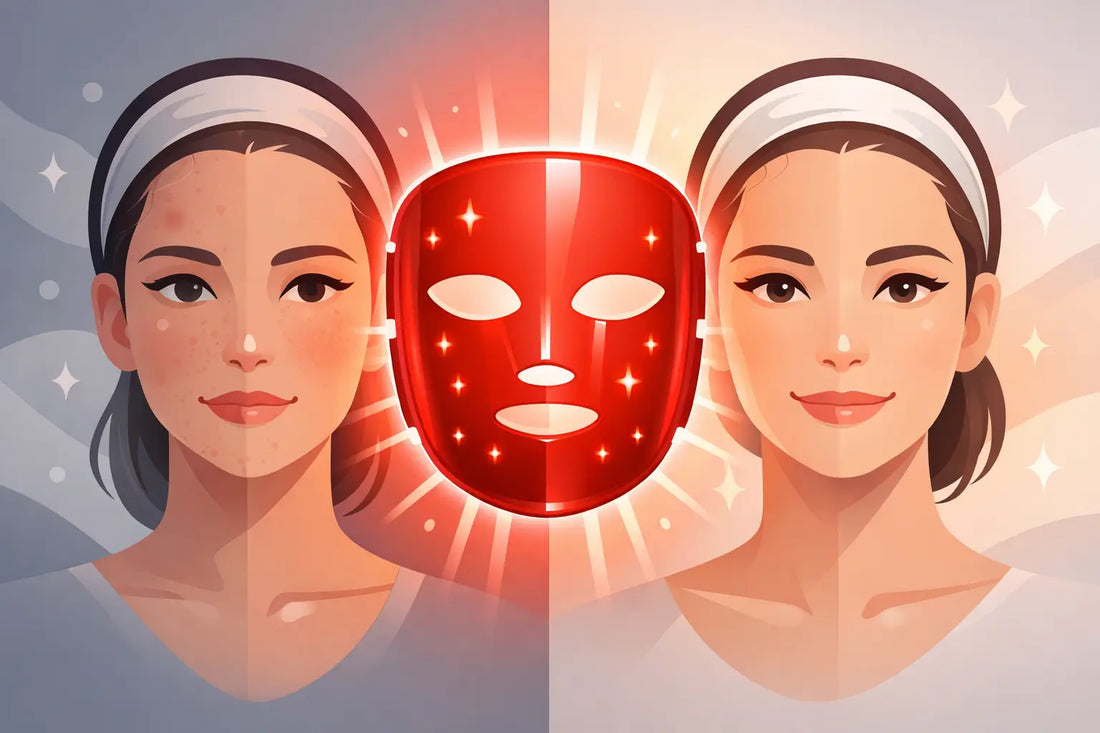 Red Light Mask Before After Results