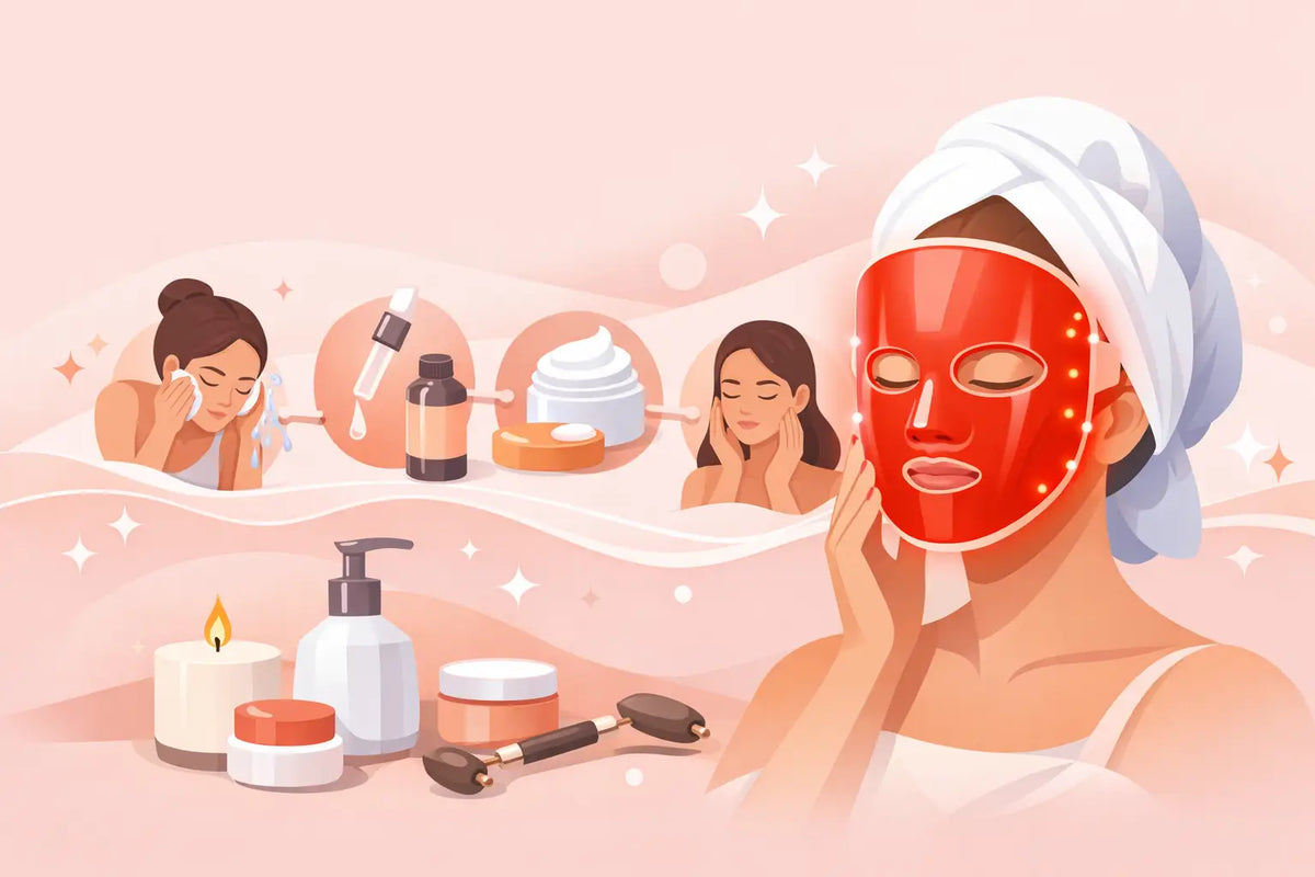 Red Light Mask Skincare Sequence That Works