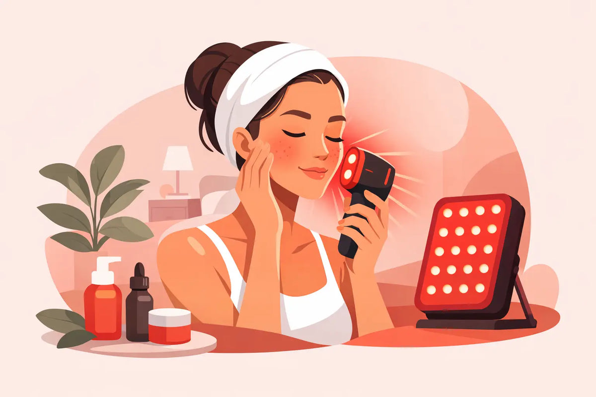 How to Target Acne With Red Light at Home