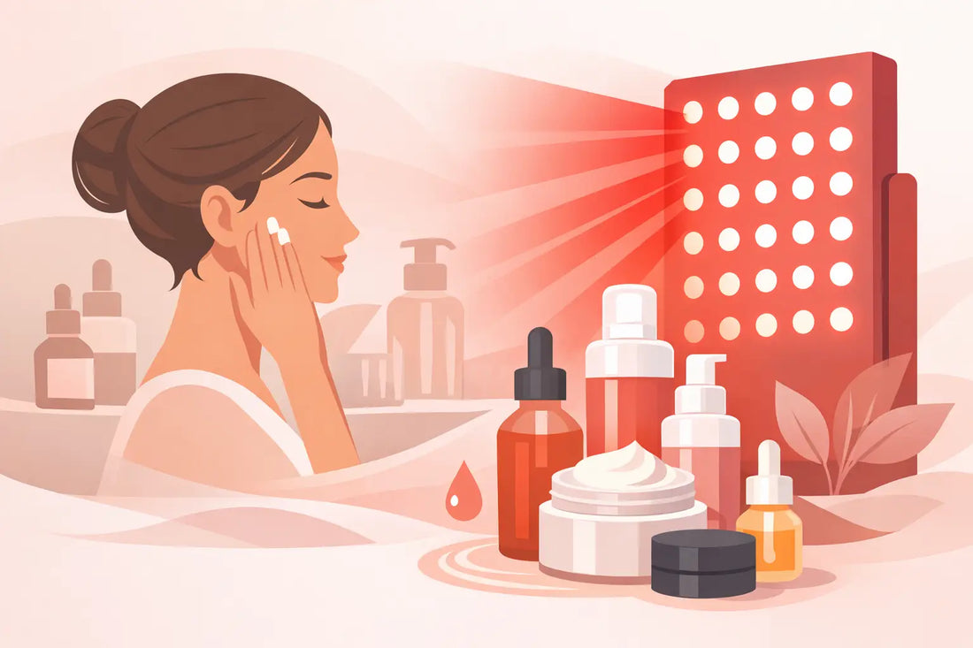 How to Layer Red Light Skincare Right